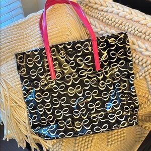 Kate Spade Black and Pink Geometric Tote
